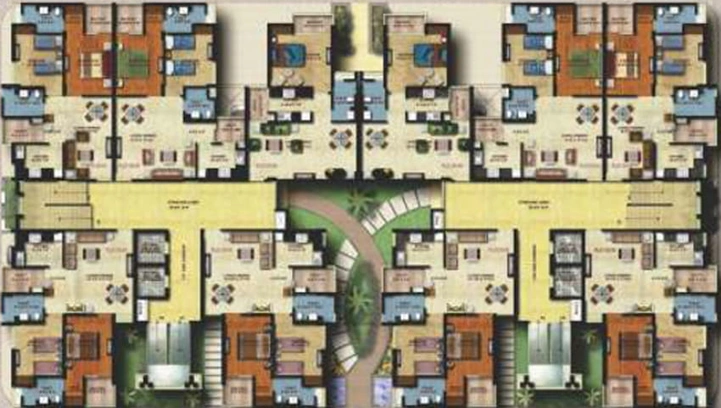 Floor Plan of MI Riviera Residency Phase 2 in Gomti Nagar Extension, Lucknow - Image 5182