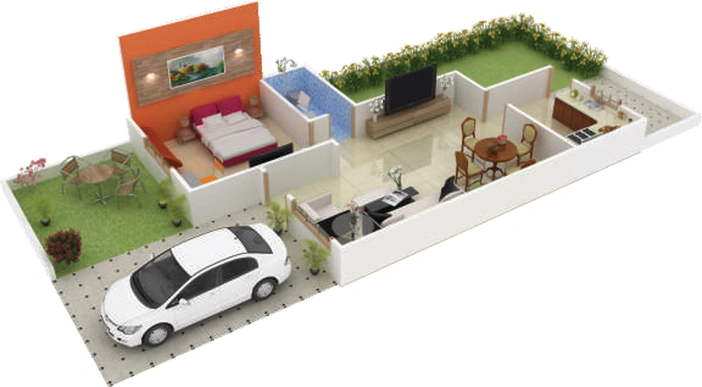 1 BHK House/Villa in Amaltas Oak in Phanda Kala, Bhopal - Image 492140