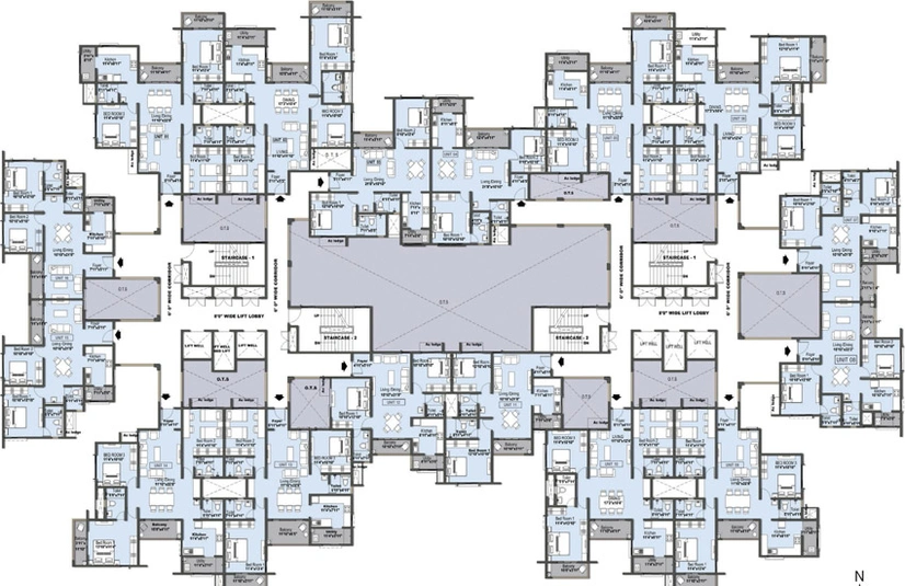 Floor Plan of Pragnya Daffodils - Eden Park in OMR, Chennai - Image 48613