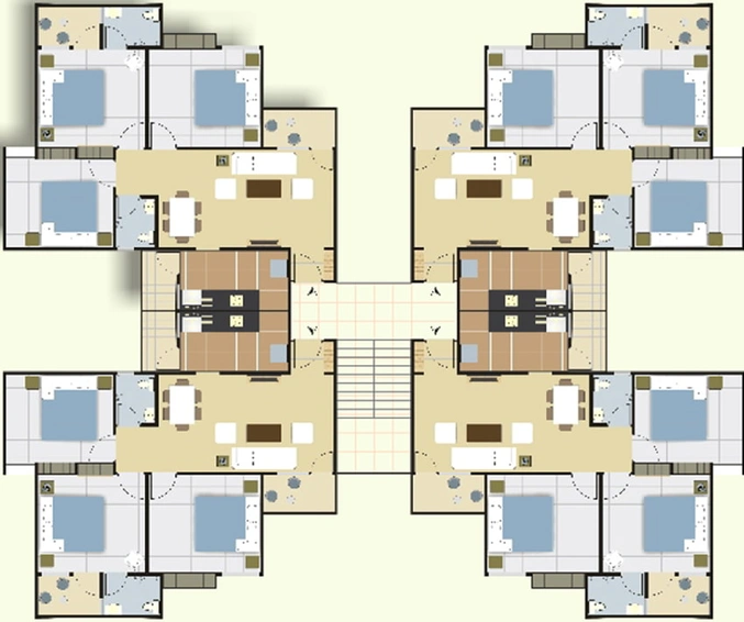 Floor Plan of IBD Hallmark Citii in Kolar Road, Bhopal - Image 8017
