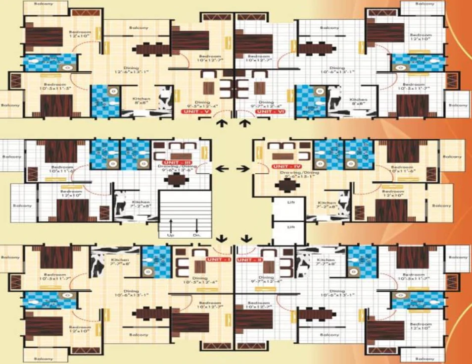 Floor Plan of Triveni Nilu Enclave in Namkum, Ranchi - Image 5937