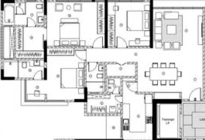 3 BHK Flat in Nahar Excalibur in Mahalaxmi, Mumbai - Image 436373