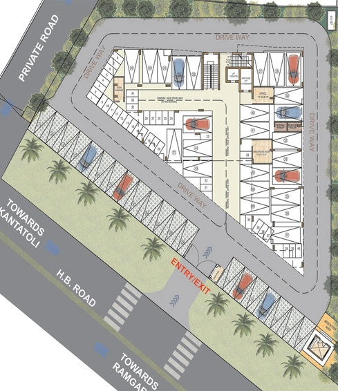 Master Plan of Feacon Heritage Premium in Dipatoli, Ranchi - Image 53616
