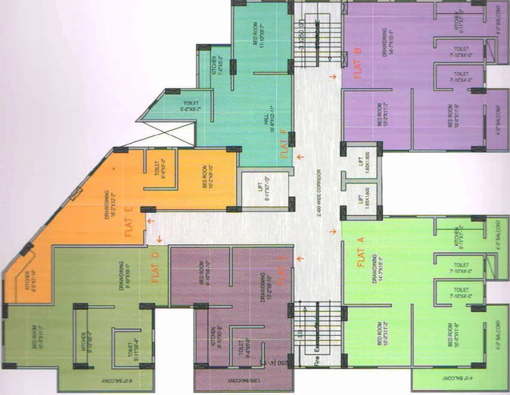 Floor Plan of Shree Sai Enclave in BIT Mesra, Ranchi - Image 51900