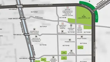 Location of Puri Lavender Floors - Amanvilas - Image 8847