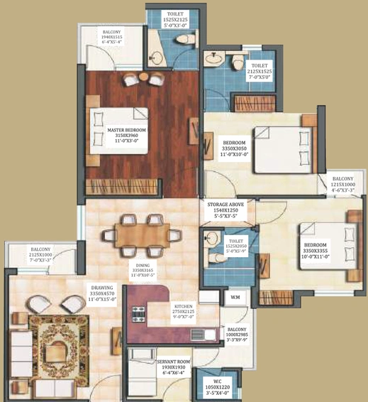 3 BHK Flat in Earthcon Sanskriti in Sector 1, Greater Noida - Image 509895