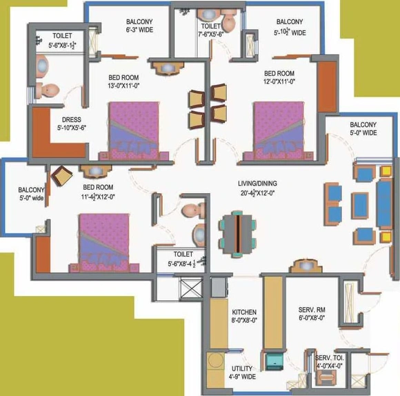 3 BHK Flat in Paramount Emotions in Sector 1, Greater Noida - Image 401019