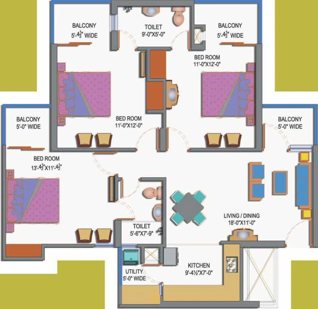 3 BHK Flat in Paramount Emotions in Sector 1, Greater Noida - Image 401017