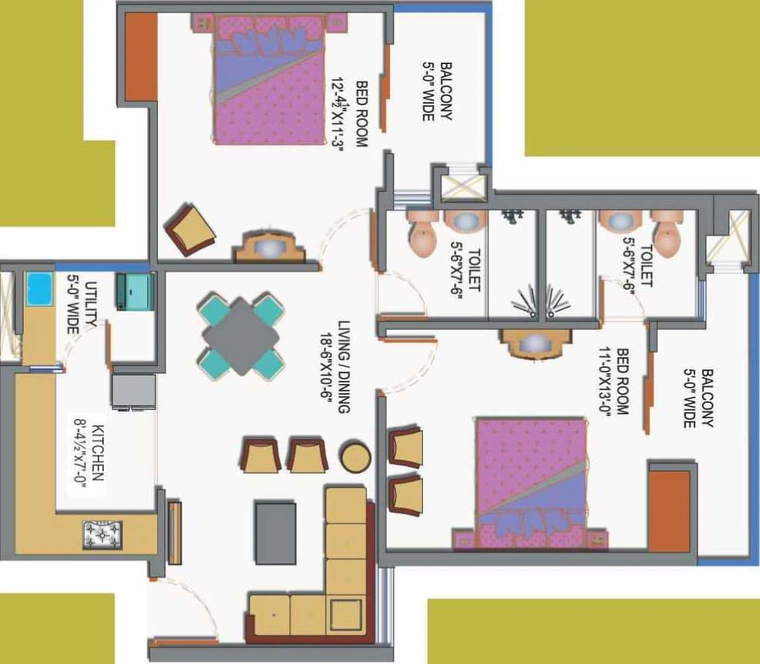 2 BHK Flat in Paramount Emotions in Sector 1, Greater Noida - Image 401015