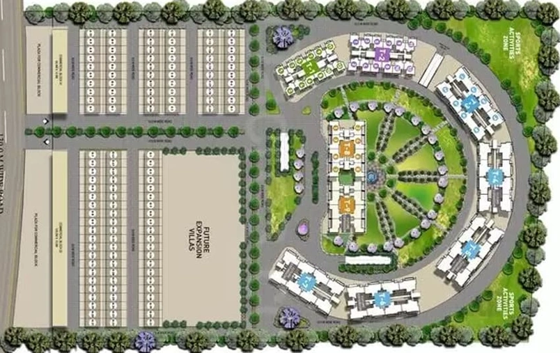 Master Plan of Moon Towers - Aarcity Foreste in Knowledge ParK 5, Greater Noida - Image 55544