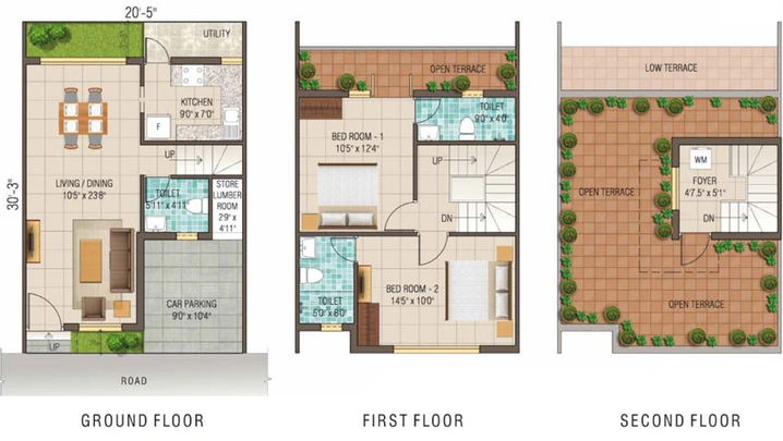 2 BHK House/Villa in Alliance Humming Gardens in Kelambakkam, Chennai - Image 364641