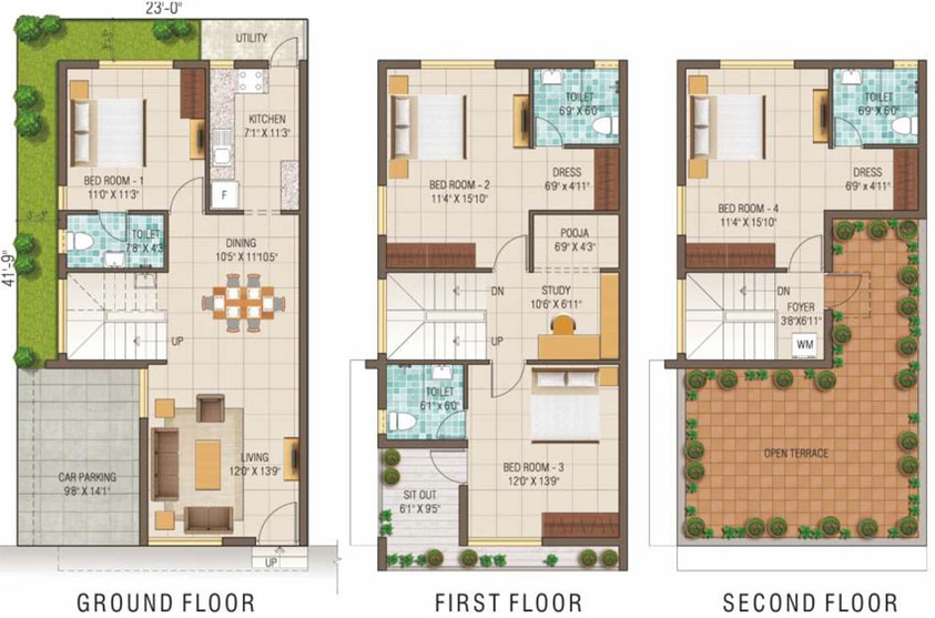 4 BHK House/Villa in Alliance Humming Gardens in Kelambakkam, Chennai - Image 364646