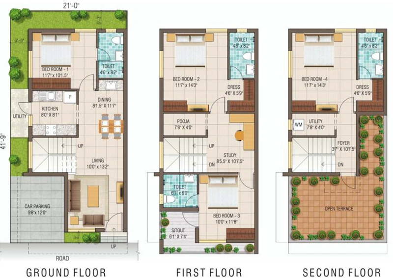 4 BHK House/Villa in Alliance Humming Gardens in Kelambakkam, Chennai - Image 364645