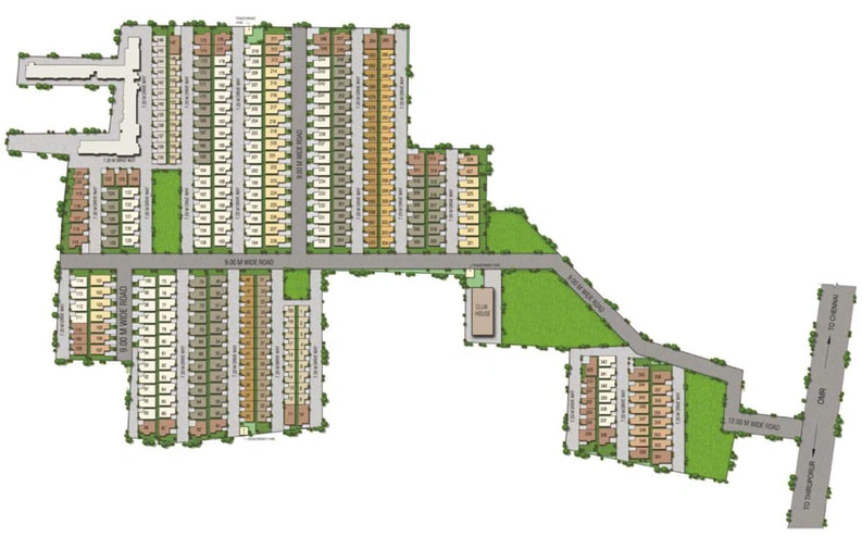 Master Plan of Alliance Humming Gardens in Kelambakkam, Chennai - Image 4948