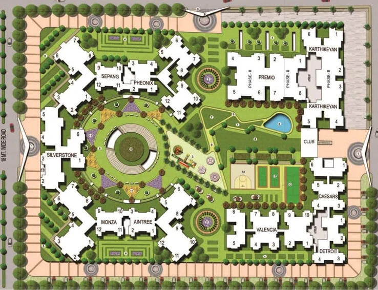 Master Plan of Oasis Grandstand in Yamuna Expressway, Greater Noida - Image 8089