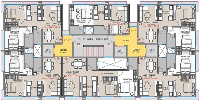 Floor Plan of Zee Ashtavinayak in Andheri West, Mumbai - Image 18342