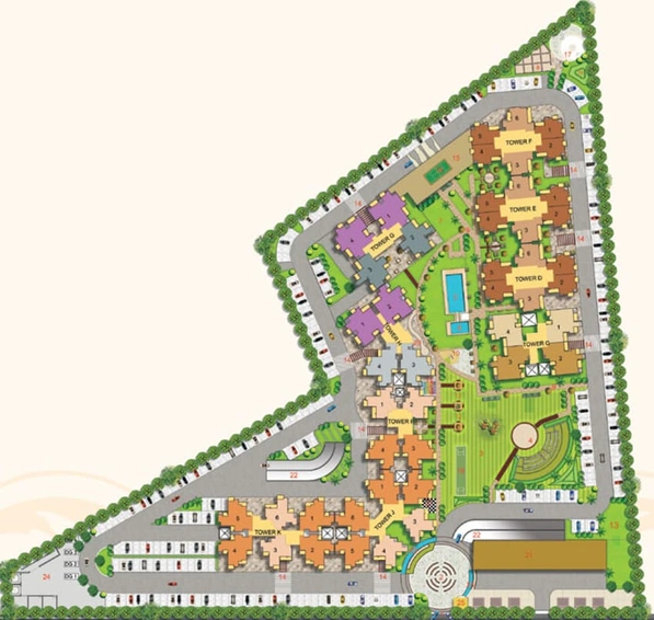 Master Plan of Hawelia Valencia Homes in Sector 1, Greater Noida - Image 63120