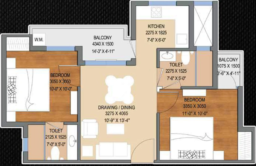 2 BHK Flat in Oasis Venetia Heights in Surajpur, Greater Noida - Image 401291