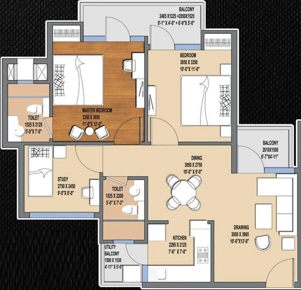 2 BHK Flat in Oasis Venetia Heights in Surajpur, Greater Noida - Image 401293