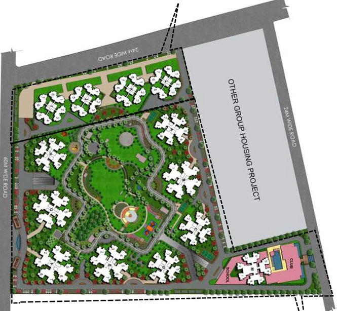 Master Plan of RG Luxury Homes Phase 2 in Sector 16 B, Greater Noida - Image 92616