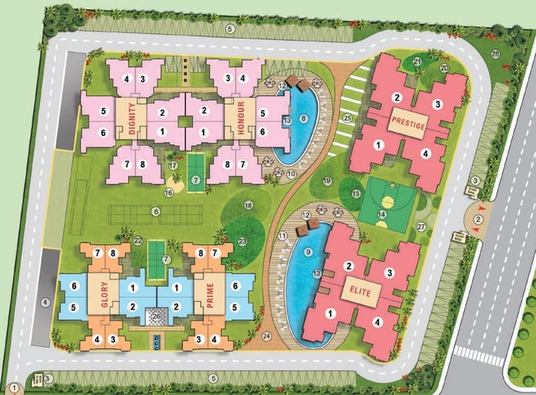 Master Plan of Imperia Prideville in Yamuna Expressway, Greater Noida - Image 83181