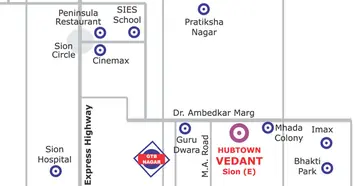Location of Hubtown Vedant - Image 18460