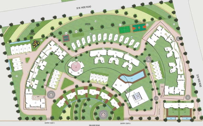 Master Plan of Solitairian City in Yamuna Expressway, Greater Noida - Image 91768
