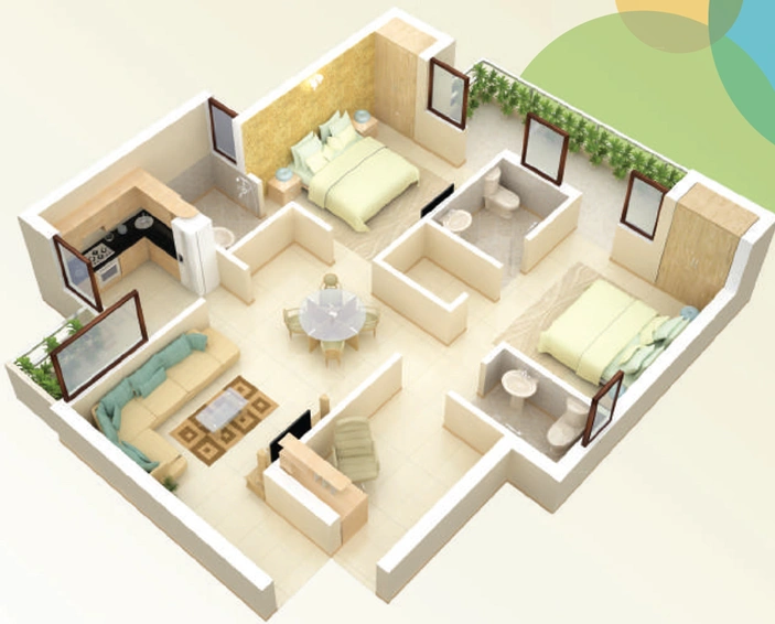 2 BHK Flat in Cosmic The Urban Young in Yamuna Expressway, Greater Noida - Image 403049