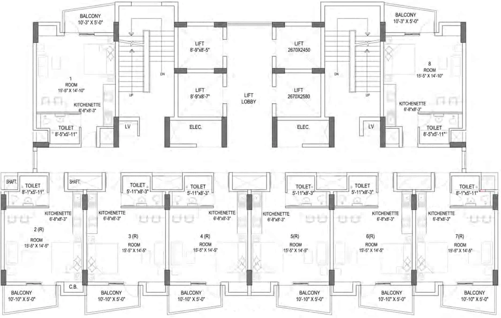 Floor Plan of Stellar Mi Citi Homes in Omicron 3, Greater Noida - Image 56117