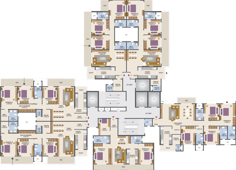 Floor Plan of Hubtown Seasons in Chembur East, Mumbai - Image 18414