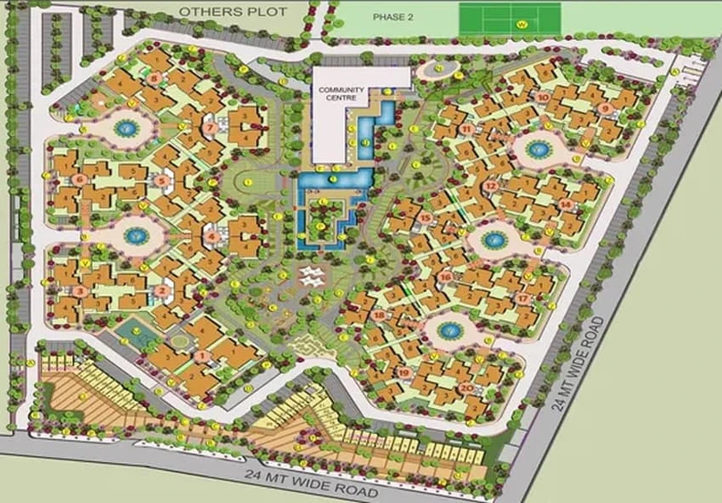 Master Plan of Shri Radha Sky Gardens in Sector 16 B, Greater Noida - Image 8182