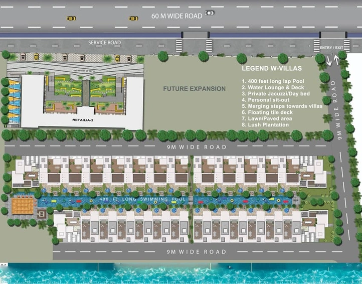 Master Plan of Rise Water Villas - Resort Residences in Sector 1, Greater Noida - Image 8160