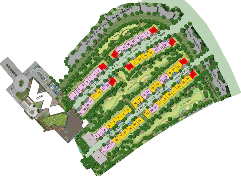 Master Plan of Rise Golf Villas - Resort Residences in Sector 1, Greater Noida - Image 91696