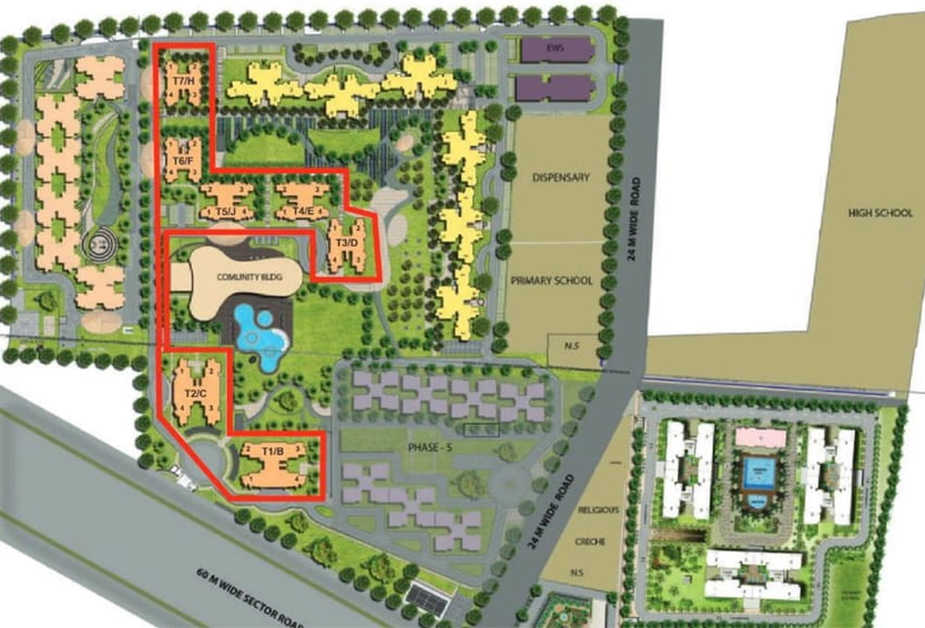 Master Plan of BPTP Park Serene in Sector 37D, Gurgaon - Image 16876