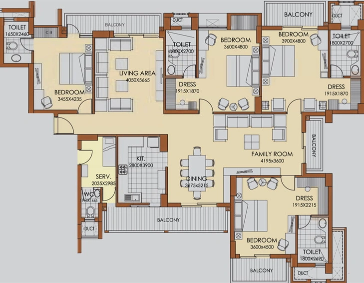4 BHK Flat in ATS Advantage in Indirapuram, Ghaziabad - Image 416248