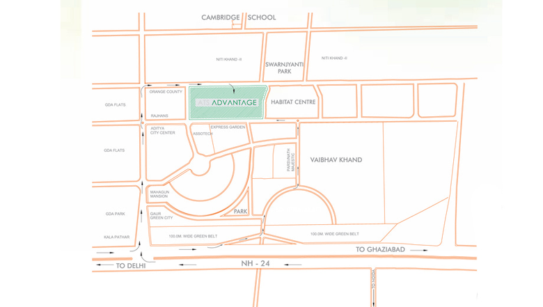 Location of ATS Advantage in Indirapuram, Ghaziabad - Image 9302