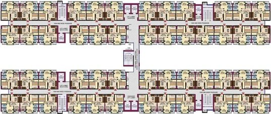 Floor Plan of Gaur Airocity in Sahibabad, Ghaziabad - Image 84174