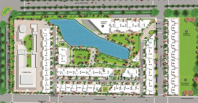 Master Plan of Adani Samsara Arya in Sector 60, Gurgaon - Image 16931
