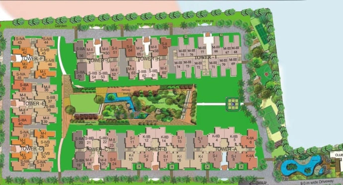 Master Plan of Gaur Cascades in Raj Nagar Extension, Ghaziabad - Image 50816