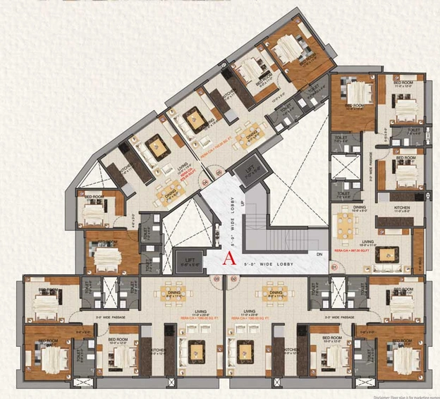 Floor Plan of Zee Jayashree in Vile Parle East, Mumbai - Image 18444