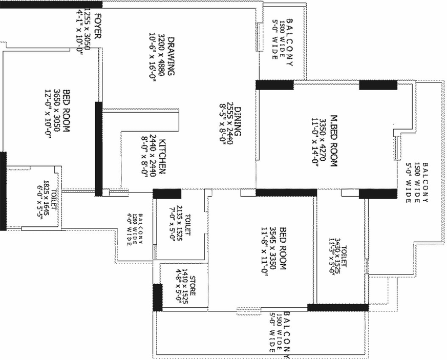 3 BHK Flat in Gaur Global Village in Crossings Republik, Ghaziabad - Image 500302