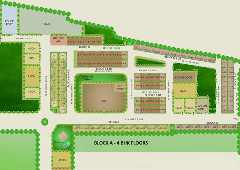 Master Plan of Sare Springview Floors in Lal Kuan, Ghaziabad - Image 14631