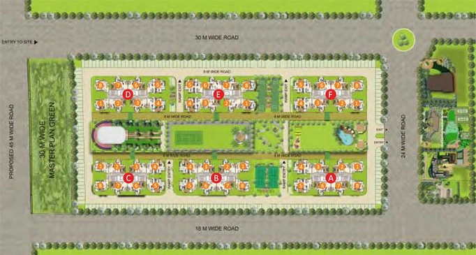 Master Plan of Sare Springview Heights in NH 24, Ghaziabad - Image 9314