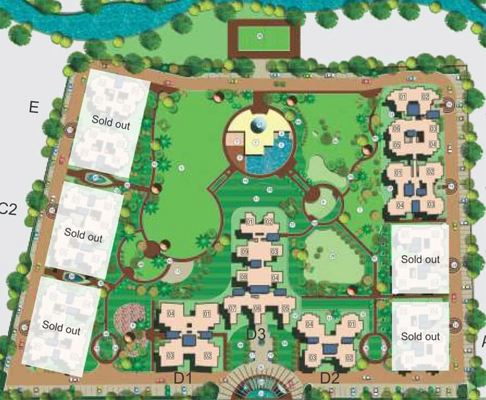 Master Plan of Supertech Livingston in Crossings Republik, Ghaziabad - Image 9326