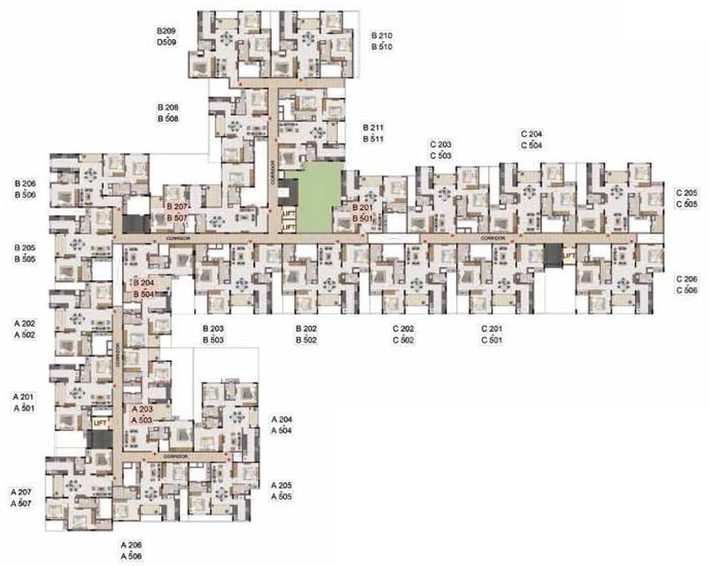 Floor Plan of Casagrand Flagship in Pallikaranai, Chennai - Image 48651