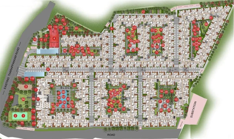 Master Plan of Casagrand Elysium in Manapakkam, Chennai - Image 9015