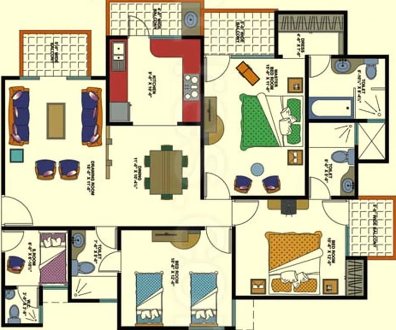 3 BHK Flat in Amrapali Empire in Dundahera, Ghaziabad - Image 416601