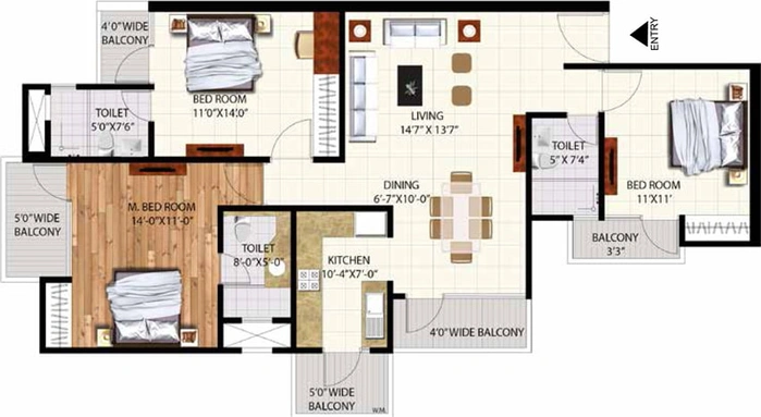 3 BHK Flat in Rudra Pavo Real in Indirapuram, Ghaziabad - Image 500581