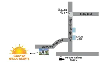 Location of Sunrise Rashmi Heights - Image 47353