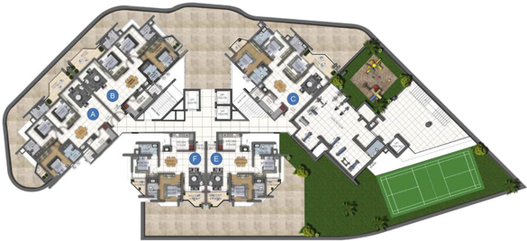 Master Plan of ABAD Oasis in Edappally, Kochi - Image 46943